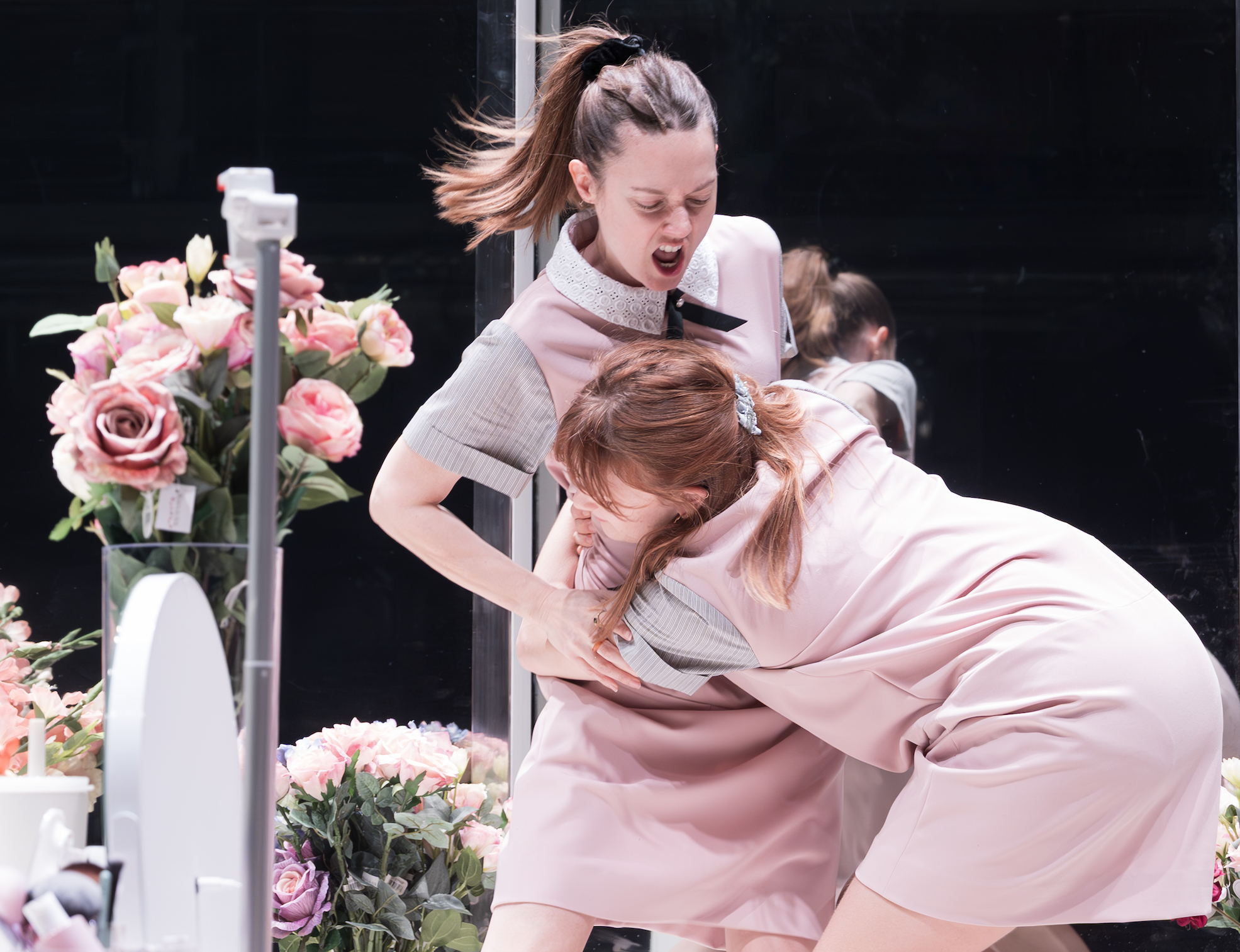 Lydia Wilson and Phia Saban in The Maids