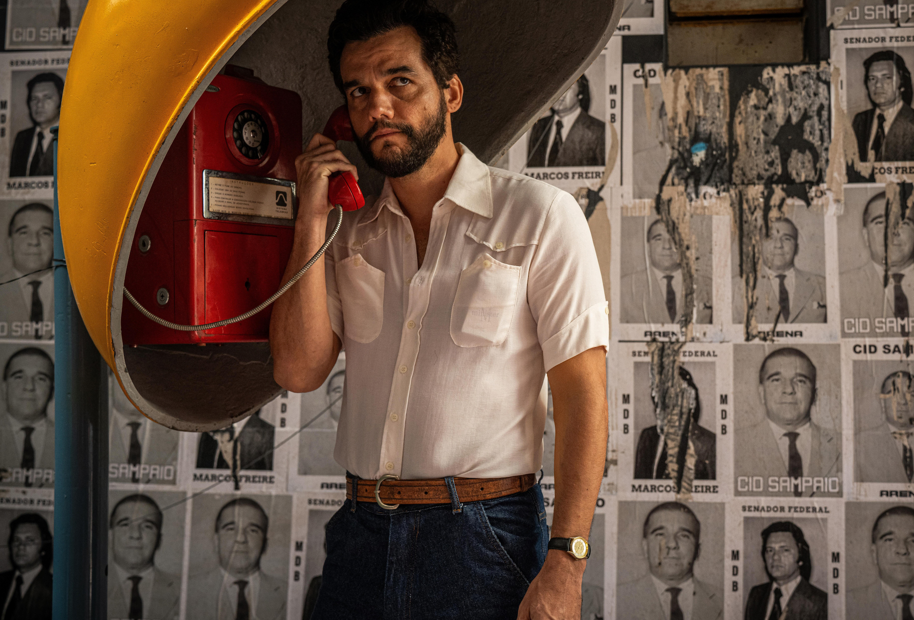 Wagner Moura as Marcelo in The Secret Agent