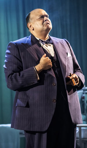 Tony Jayawardena as Winston Churchill in Nye at the National Theatre (c) Johan Persson Tony Jayawardena as Winston Churchill in Nye at the National Theatre (c) Johan Persson