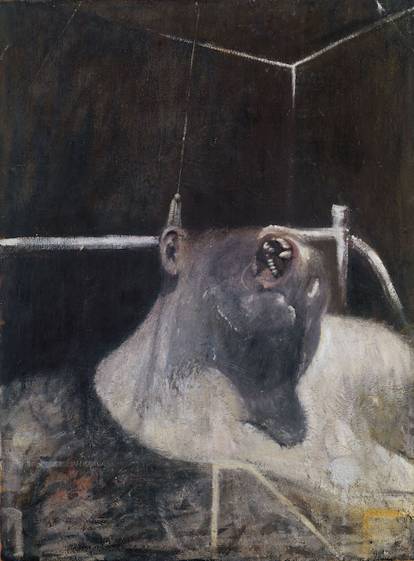Francis Bacon, Head I, 1948 Oil and tempera on board, 100.3 x 74.9 cm Lent by The Metropolitan Museum of Art, Bequest of Richard S. Zeisler, 2007 (2007.247.1) © The Estate of Francis Bacon. All rights reserved, DACS/Artimage 2021. Photo: Prudence Cuming Associates Ltd Francis Bacon, Head I, 1948 Oil and tempera on board, 100.3 x 74.9 cm Lent by The Metropolitan Museum of Art, Bequest of Richard S. Zeisler, 2007 (2007.247.1) © The Estate of Francis Bacon. All rights reserved, DACS/Artimage 2021. Photo: Prudence Cuming Associates Ltd