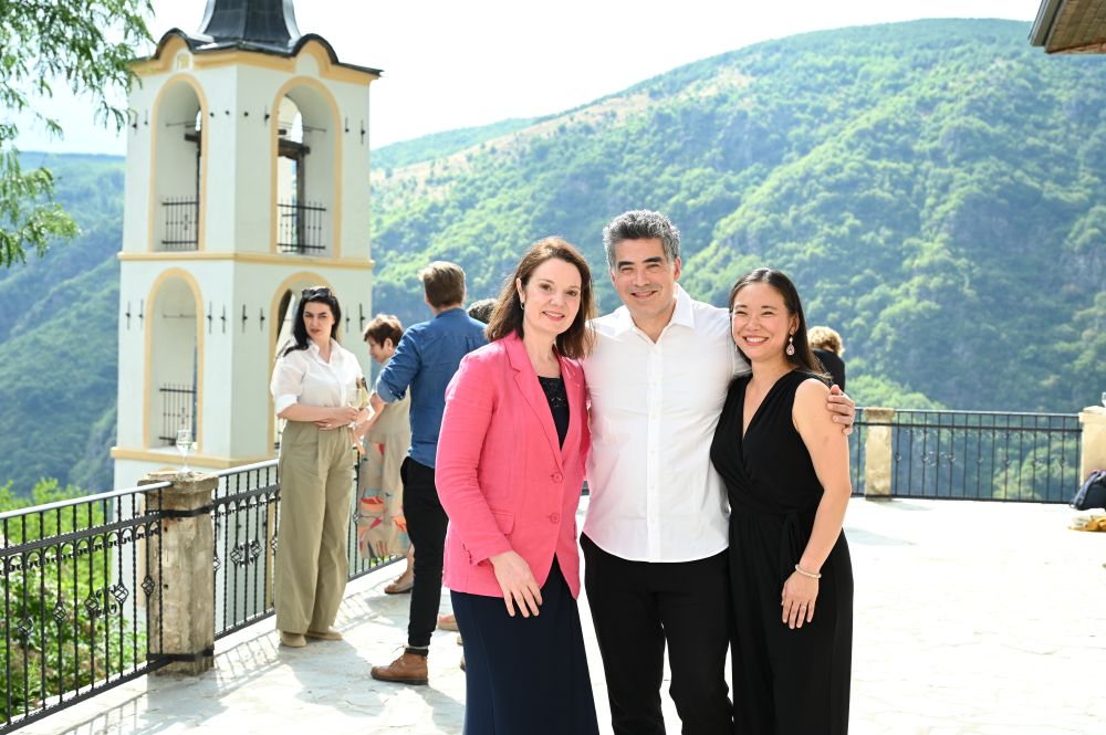 Terrace of Kovachevitsa Concert Hall