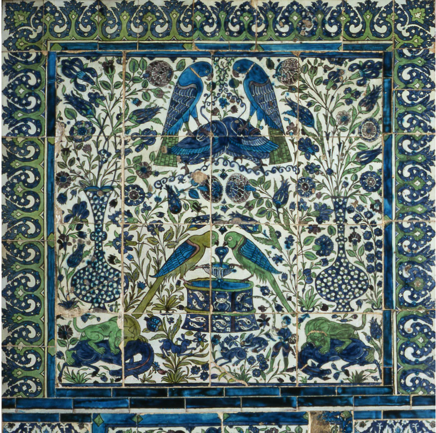 Damascus tile scene in Leighton House