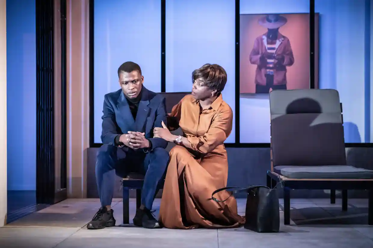 Daddy_ at the Almeida. Terique Jarrett and Sharlene Whyte. Photo - Marc Brenner