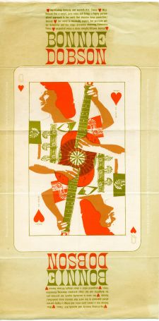 a 1962 poster designed by Eric Von Schmidt promoting Bonnie Dobson a 1962 poster designed by Eric Von Schmidt promoting Bonnie Dobson