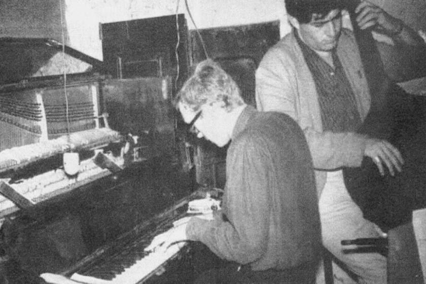 Mike Taylor (left) with bassist Ron Rubin, 1962