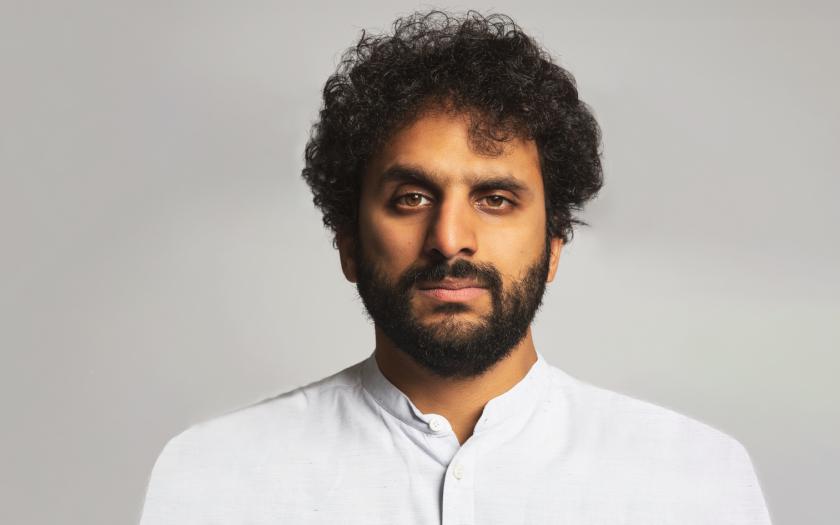 Kumar starts with a barnstorming 15 minutes of political comedy