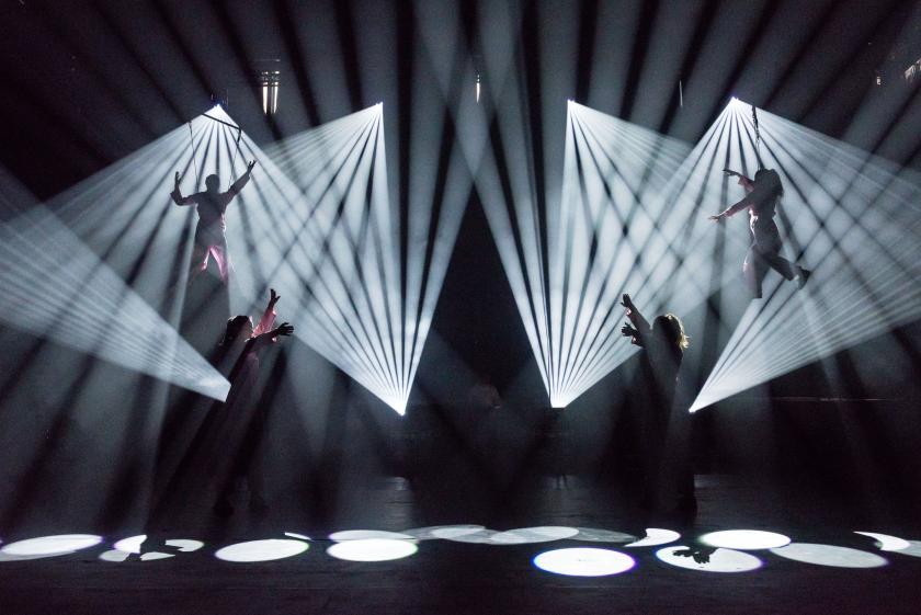 Aerial dance at SPECTRAL at Hidden Door