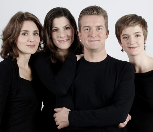 Strange meeting: Viola-player Hanna Weinmeister, violinists Elisabeth Kufferath and Christian Tetzlaff, and cellist Tanja Tetzlaff