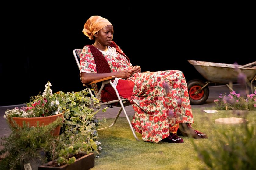 Hardy perennial: Diveen Henry in ‘Miss Myrtle’s Garden’.