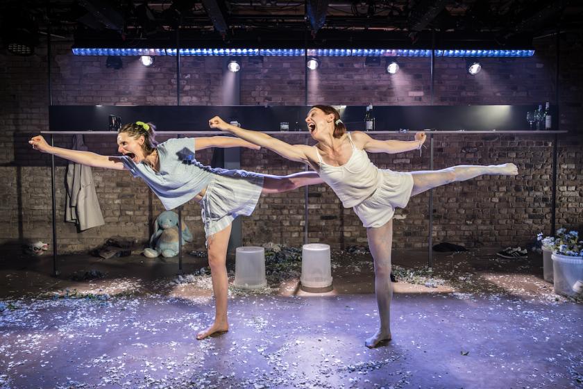 High energy: Jo Herbert and Kelly Gough in ‘Run Sister Run’