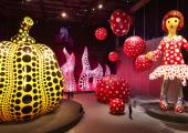 Installation view of ‘You, Me and the Balloons’ by Yayoi Kusama at Aviva Studios