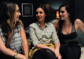 Jessa (Jemima Kirke), Hannah (Lena Dunham) and Marnie (Allison Williams) in Girls