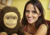 Monkey talk: Nina Conti and Monk, one of her puppets Monkey talk: Nina Conti and Monk, one of her puppets