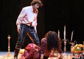 Jonas Kaufmann as Don Jose clashes violently with Anita Rachvelishvili's Carmen Jonas Kaufmann as Don Jose clashes violently with Anita Rachvelishvili's Carmen