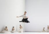 Gregory Dean in a studio rehearsal for 'La Sylphide'
