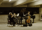 Elina Buksha, Pavel Kolesnikov and Aurélien Pascal in Peckham's Multi-Storey Car Park