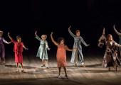 Dawn Hope's Stella leads fellow former hoofers including Sally (Imelda Staunton) and Phyllis (Janie Dee)