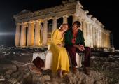 Coming Acropolis: Florence Pugh and Alexander Skarsgård in 'The Little Drummer Girl'