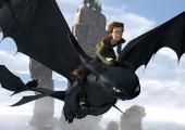 How to Train Your Dragon: our hero Hiccup flies on the back of his friend, Toothless