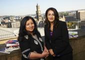 'We have worked hard to make sure the event is socially inclusive': Irna Qureshi (left) and Syima Aslam, founders of Bradford Literary Festival