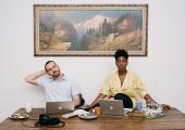 Bonjay's Ian Swain and Alanna Stuart take a break from bass-heavy dancehall futurism