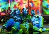 Dippy hippies: Renée Lamb, David Albury and Keenan Munn-Francis