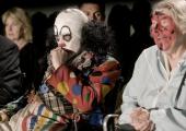 Psychoville's angry, handless (the other one) clown and his senile associate, Mrs Ladybug Face