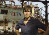 Simon Reeve outside a derelict sugar mill in Havana, Cuba
