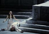 It's enough to make you scream: Antonella Albano and Alexander Volchkov, the benighted lovers of La Scala's botch-up of 'Romeo and Juliet'