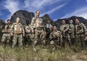 Boom boom: Captain Nick Medhurst and his bomb-disposal team in 'Bluestone 42'
