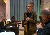 Passionate tale: Jess Gillam performs Glazunov's Saxophone Concerto with the Hallé Orchestra