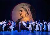 Queen Victoria's good name saves all at the end of 'The Pirates of Penzance'