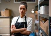 Yes, chef: Vinette Robinson as Carly