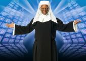 Whooping it up: the one-time star of the two 'Sister Act' movies makes her London stage debut in a role originated by Maggie Smith