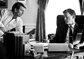 Trappings of power: Bobby Kennedy (Barry Pepper) and his brother John F Kennedy (Greg Kinnear)