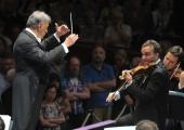 Zubin Mehta, Gil Shaham and non-protesting members of the Proms audience