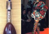 Sight and sound: German lute after J H Goldt and a Vivienne Westwood 1993 outfit shown at the V&A 2004 exhibition