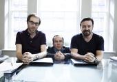 Disappointingly predictable? Stephen Merchant, Warwick Davis and Ricky Gervais in 'Life's Too Short'