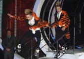 Jedward arrive at the Big Brother house