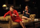 An alcohol-fuelled Imelda Staunton lets rip as niece Lucy Cohu looks on An alcohol-fuelled Imelda Staunton lets rip as niece Lucy Cohu looks on