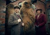 Lee Ingleby, Liz White and Bactrian camel: Our Zoo