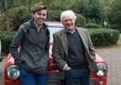 Considerably missed: David Jason on set with James Buckley, who played the younger Delboy Trotter in 'Rock and Chips'