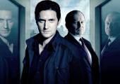 Richard Armitage as Lucas North (left) with Spooks supremo Harry Pearce (Peter Firth)