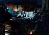 George Bellows, 'Excavation at Night' (1908)