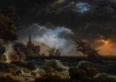 Claude-Joseph Vernet's 'A Shipwreck in Stormy Seas'