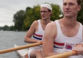 Matt Smith and Sam Hoare as Olympic oarsmen Bert Bushnell and Dickie Burnell