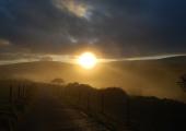 Sunrise in Wales: 12-year-old Rory Davies's winning photograph, 'Sun'