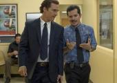 Matthew McConaughey's Mick Haller (left) with the slightly dodgy Val Valenzuela (John Leguizamo)