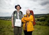 Mark Heap and Ruth Jones in 'The Great Outdoors': 'Irresistible force and immovable object'.