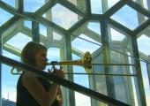 Trombonist officially inaugurates Iceland's pride in a free foyer concert